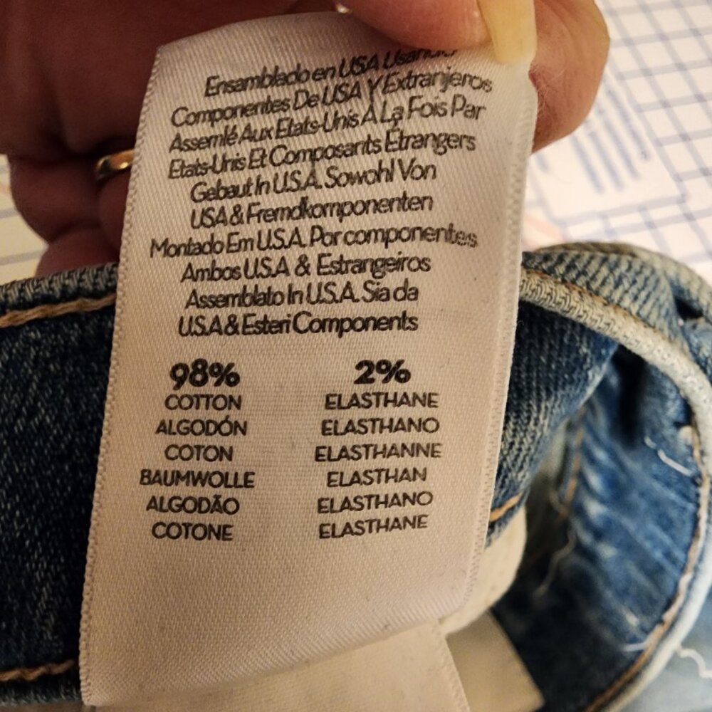 MOTHER The Tripper Flood Fray Jeans NWOT Blue Size 25 - Picture 10 of 14